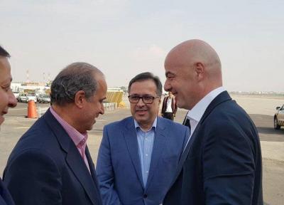 رئیس فدراسیون جهانی فوتبال وارد تهران شد