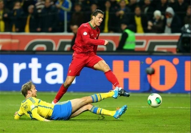 صعود پرتغال با هت تریک رونالدو، فرانسه با گل به خودی اوکراینی ها راهی برزیل شد