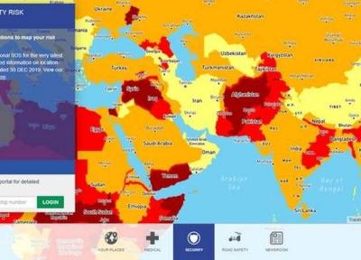 نقشه خطر سفر در سال 2020 منتشر شد: ایران امن تر از ترکیه، روسیه و عربستان