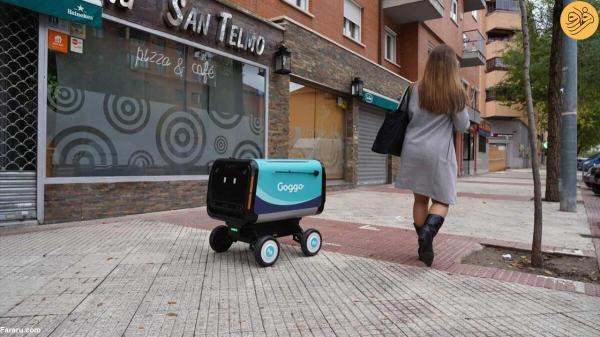 استفاده از پیک رباتیک خودران در مادرید اسپانیا